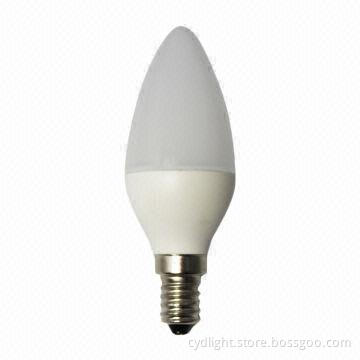 LED C37 E14 Bulb, 140lm, Non-dimmable, 2W, Warm White, 15W Replacement, 2,700K, 80Ra